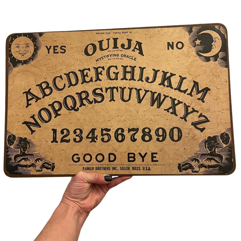 Vintage Ouija Board William Fuld 1960s Mystifying Oracle Salem Spirit Halloween